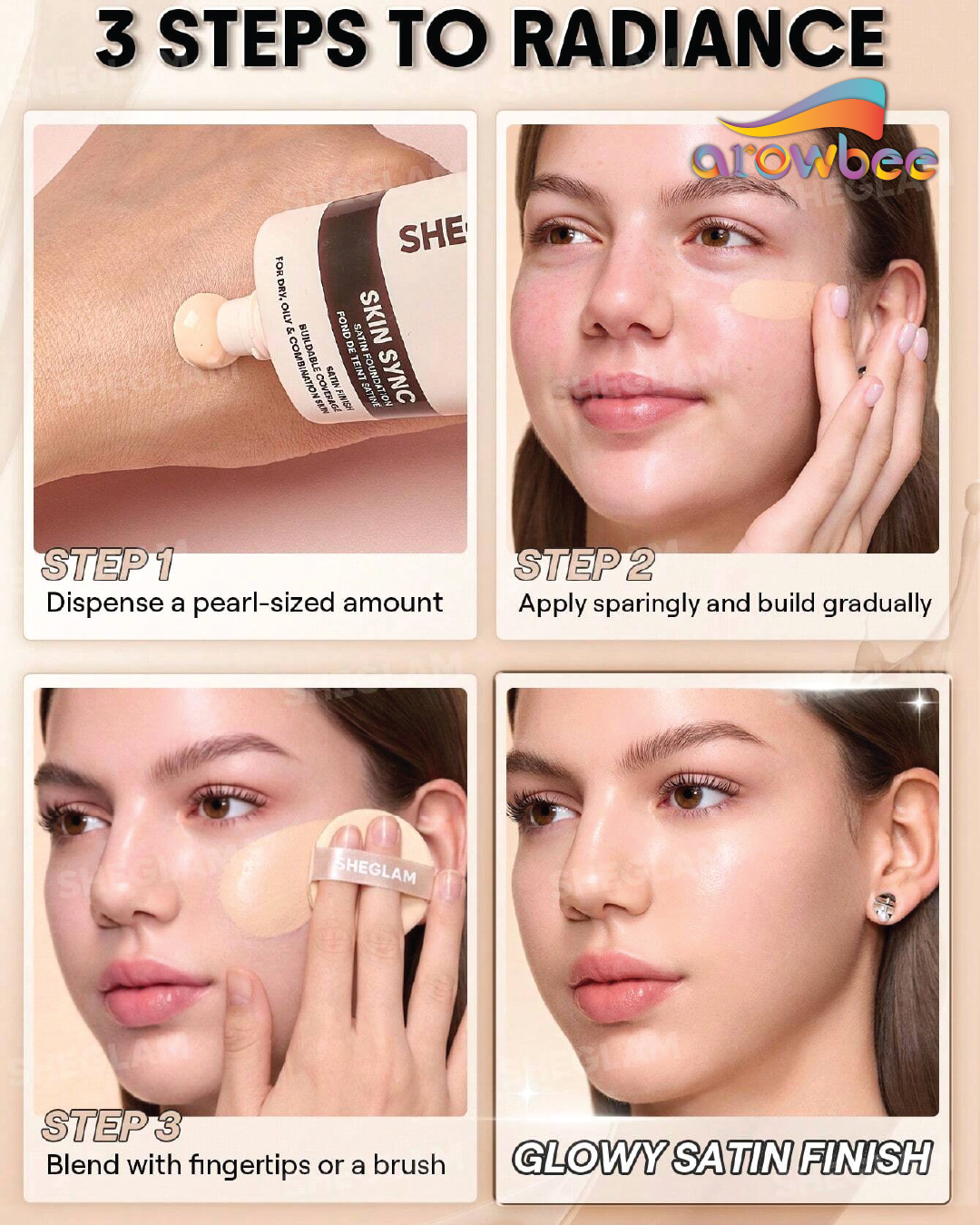 SHEGLAM Skin Sync Satin Foundation