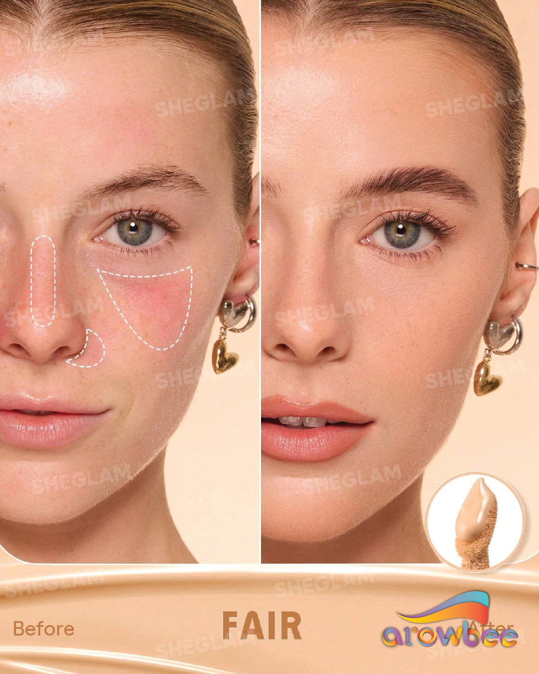 SHEGLAM Hideaway Full-Coverage Concealer