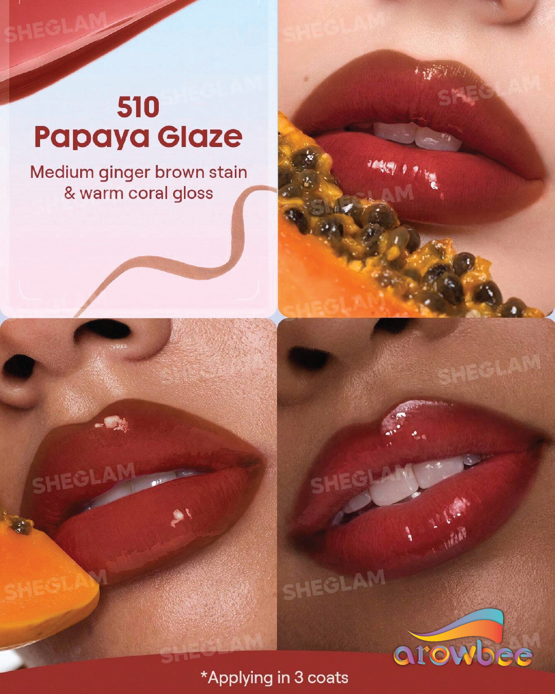 SHEGLAM Line To Shine Peel-Off Lip Stain & Gloss Duo