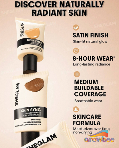 SHEGLAM Skin Sync Satin Foundation