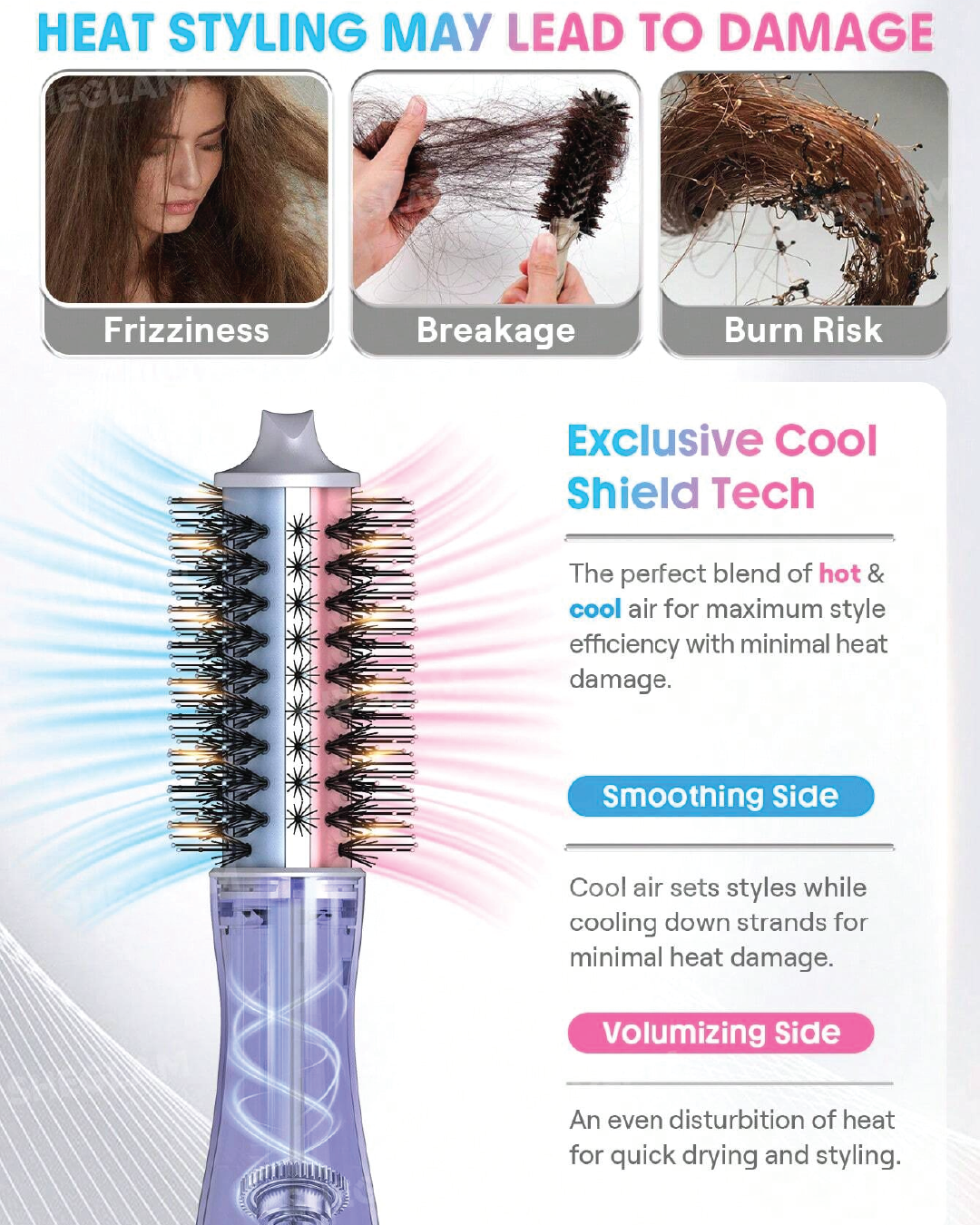 SHEGLAM HAIR Cool Shield Blowout Brush Pro