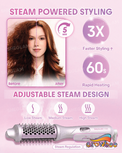 SHEGLAM HAIR Hydra Shot Steam Blowout Brush Pro