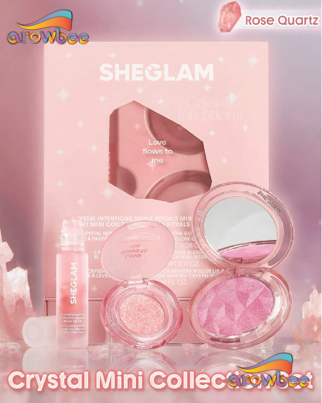 SHEGLAM Crystal Intentions Small Rituals Mini Collection Set
