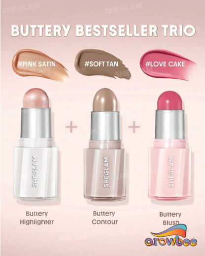 SHEGLAM [3 Pcs] Buttery Bundle Family Full Face Set