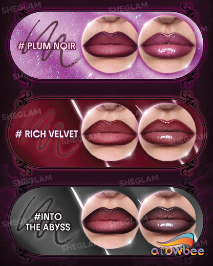 SHEGLAM Dark Romantasy Lip Liner + Lip Gloss Kit