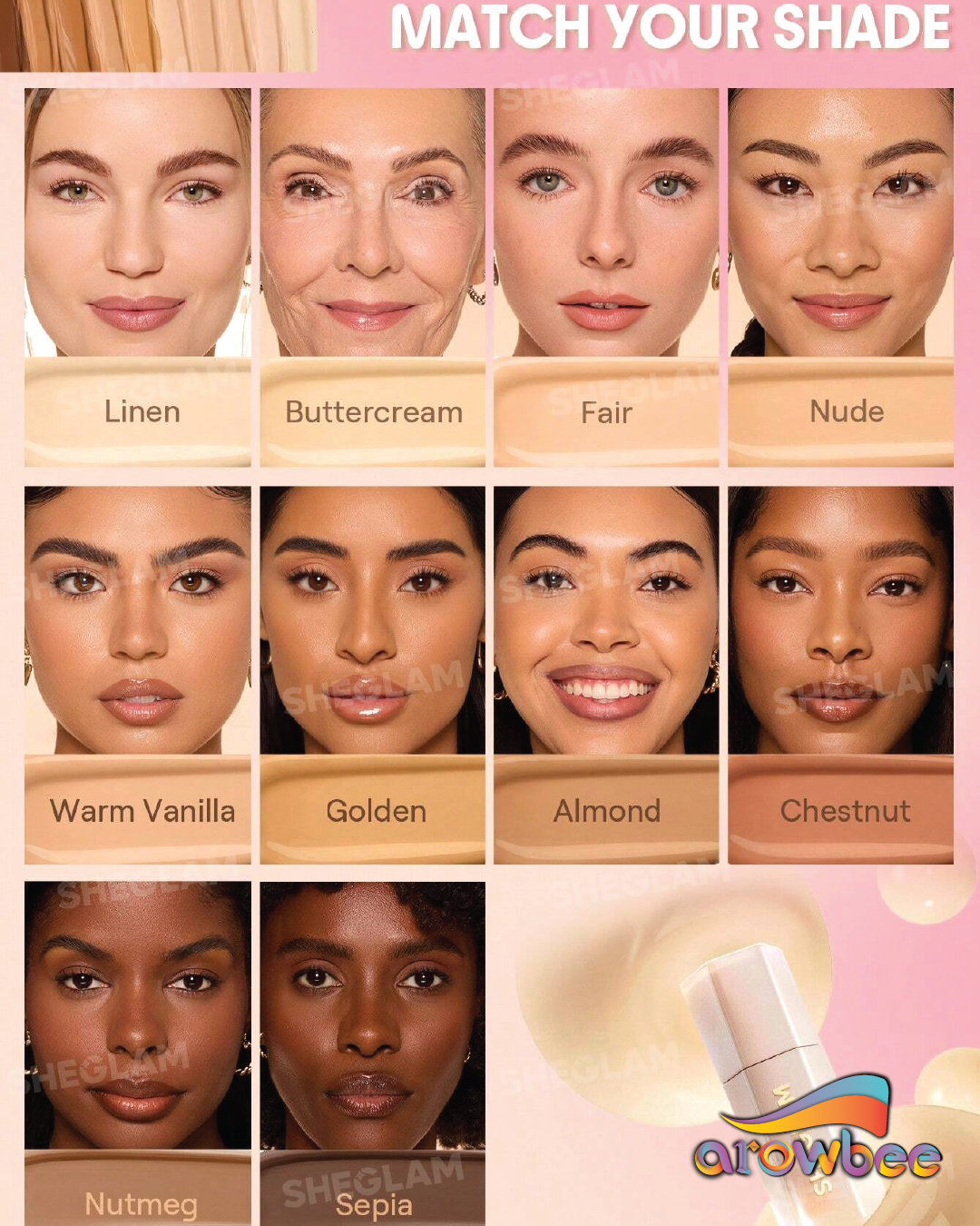 SHEGLAM Hideaway Full-Coverage Concealer