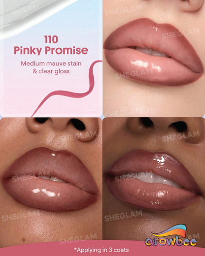 SHEGLAM Line To Shine Peel-Off Lip Stain & Gloss Duo