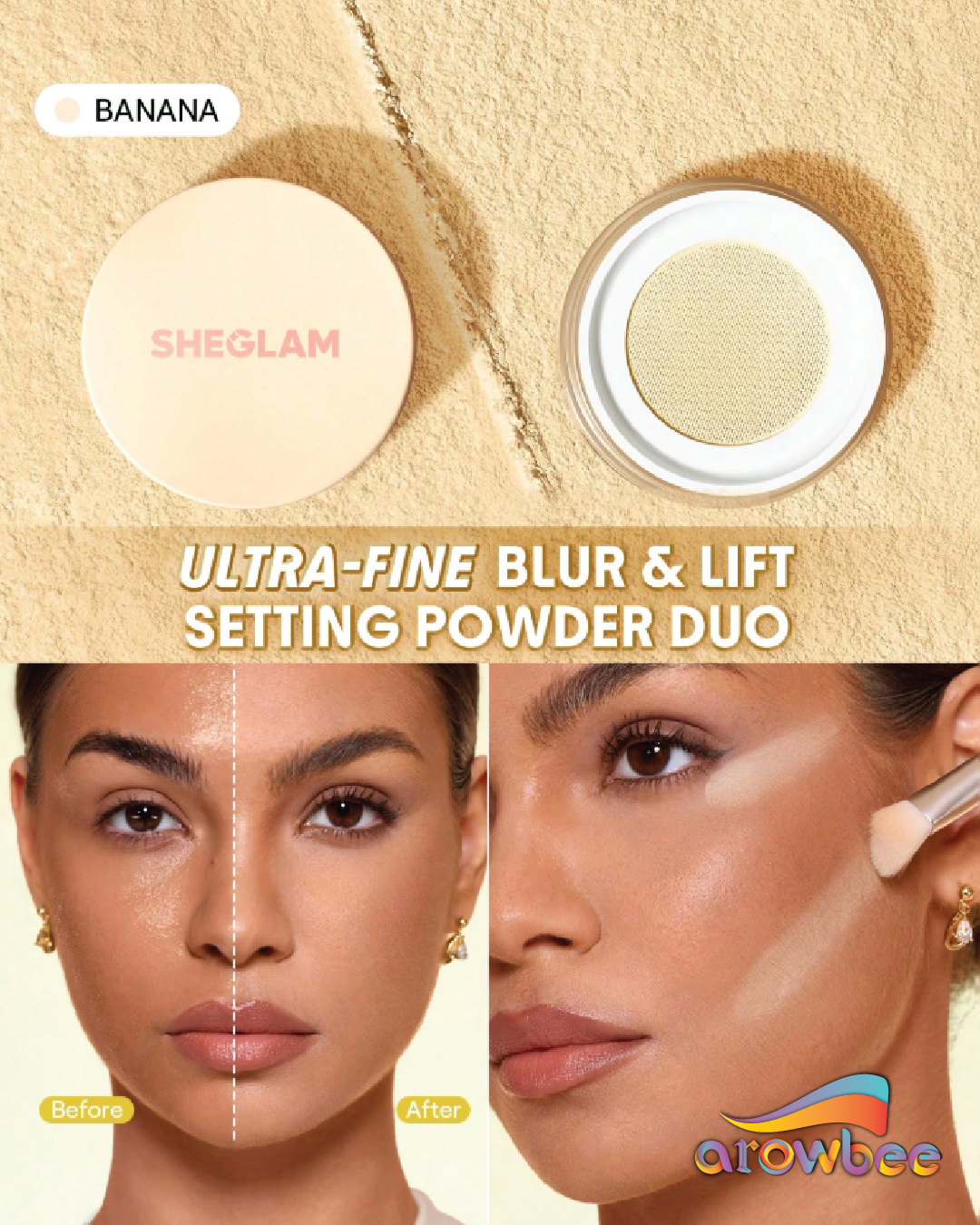 SHEGLAM Insta-Ready Ultra-Fine Blur & Lift Setting Powder Duo