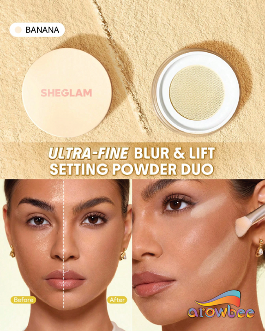 SHEGLAM Insta-Ready Ultra-Fine Blur & Lift Setting Powder Duo