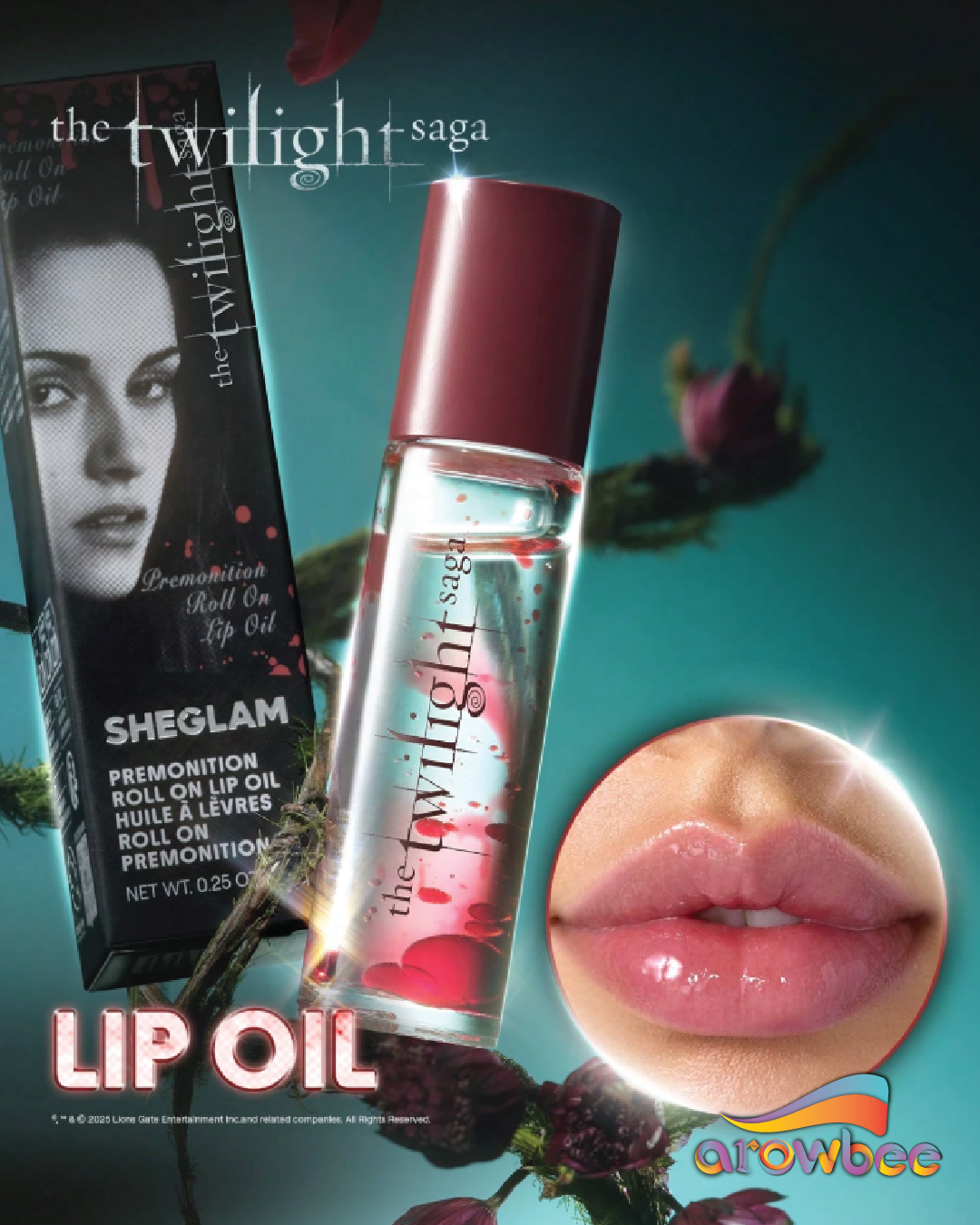 The Twilight Saga X SHEGLAM Premonition Roll On Lip Oil
