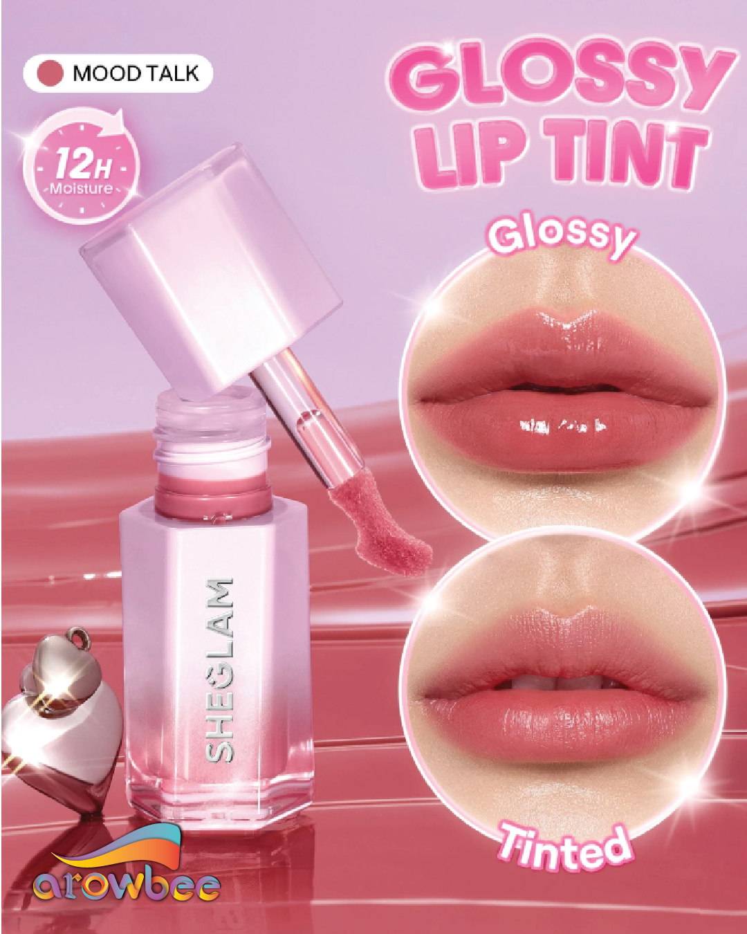 SHEGLAM Glazed & Locked Glossy Lip Tint