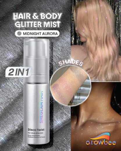 Sheglam Disco Twist Hair & Body Glitter Mist