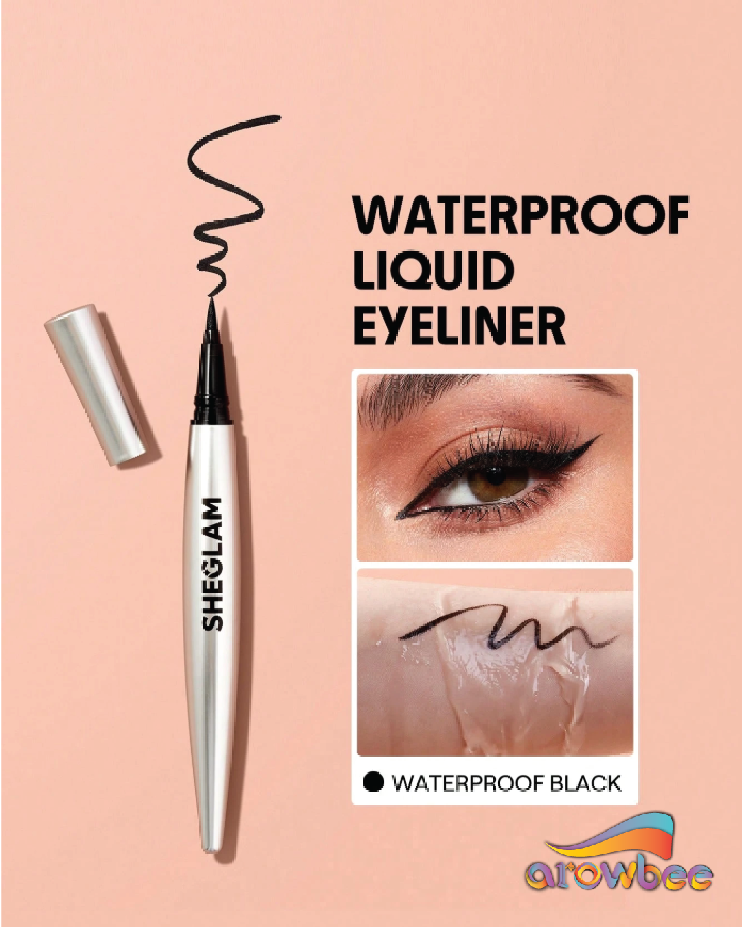 SHEGLAM Waterproof Liquid Eyeliner That Lasts All Day