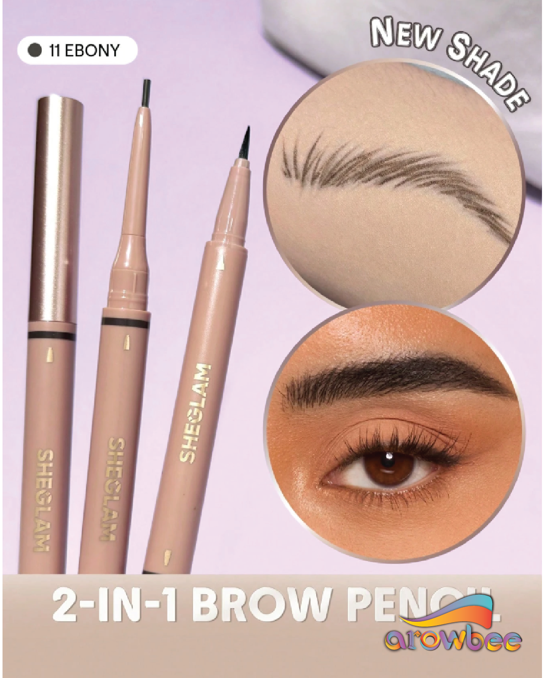 SHEGLAM Brows On Demand 2-In-1 Brow Pencil