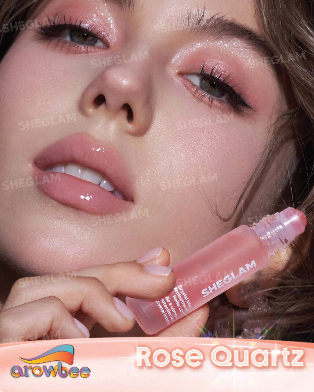 SHEGLAM Crystal Intentions Protection Mantra Roller Lip Oil