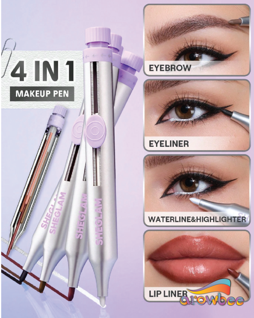 SHEGLAM The Everywhere 4-In-1 Liner Pen