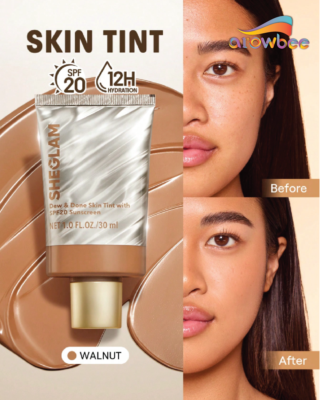 SHEGLAM Dew & Done Skin Tint With Spf20