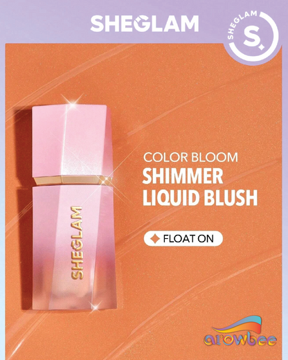 SHEGLAM Color Bloom Dayglow Liquid Blush Shimmer Finish