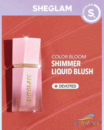 SHEGLAM Color Bloom Dayglow Liquid Blush Shimmer Finish