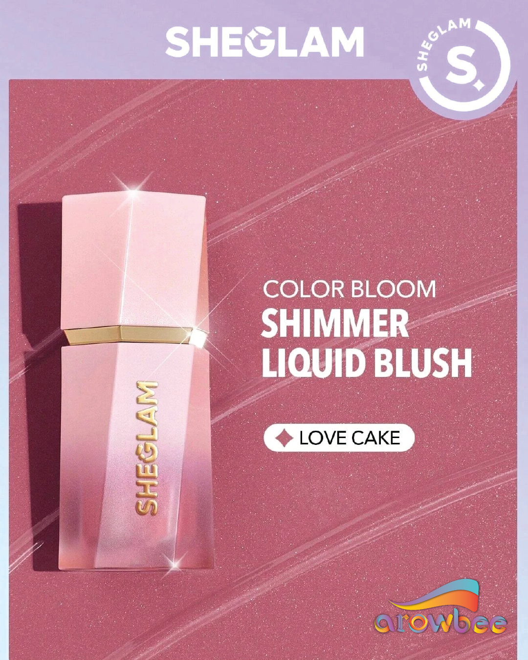 SHEGLAM Color Bloom Dayglow Liquid Blush Shimmer Finish