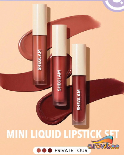 SHEGLAM Matte Allure Mini Liquid Lipstick Set