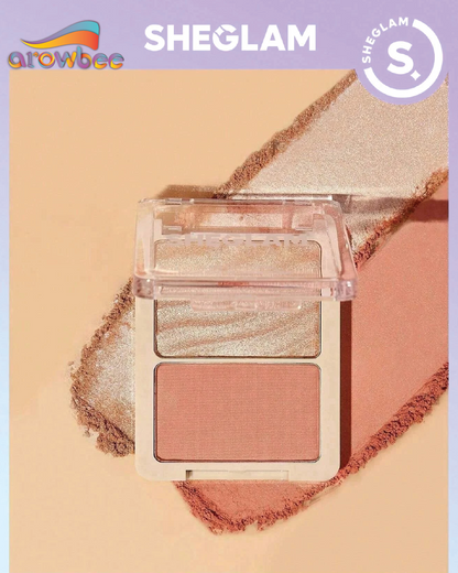 SHEGLAM Glam 101 Hybrid Highlighter & Blush Duo