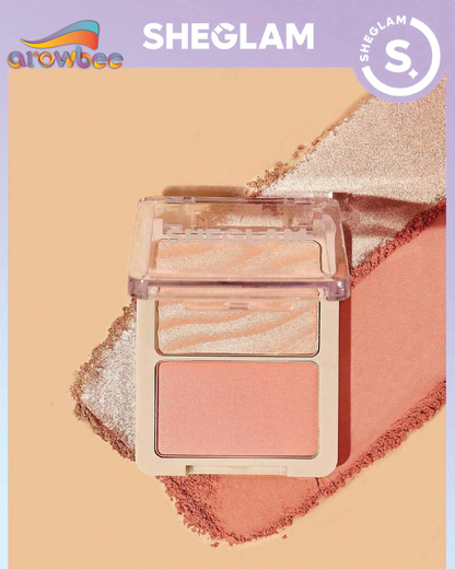 SHEGLAM Glam 101 Hybrid Highlighter & Blush Duo