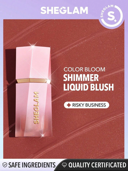 SHEGLAM Color Bloom Dayglow Liquid Blush Shimmer Finish